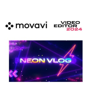 Movavi Video Editor 2024 - Neon Vlog Pack DLC Steam Key GLOBAL